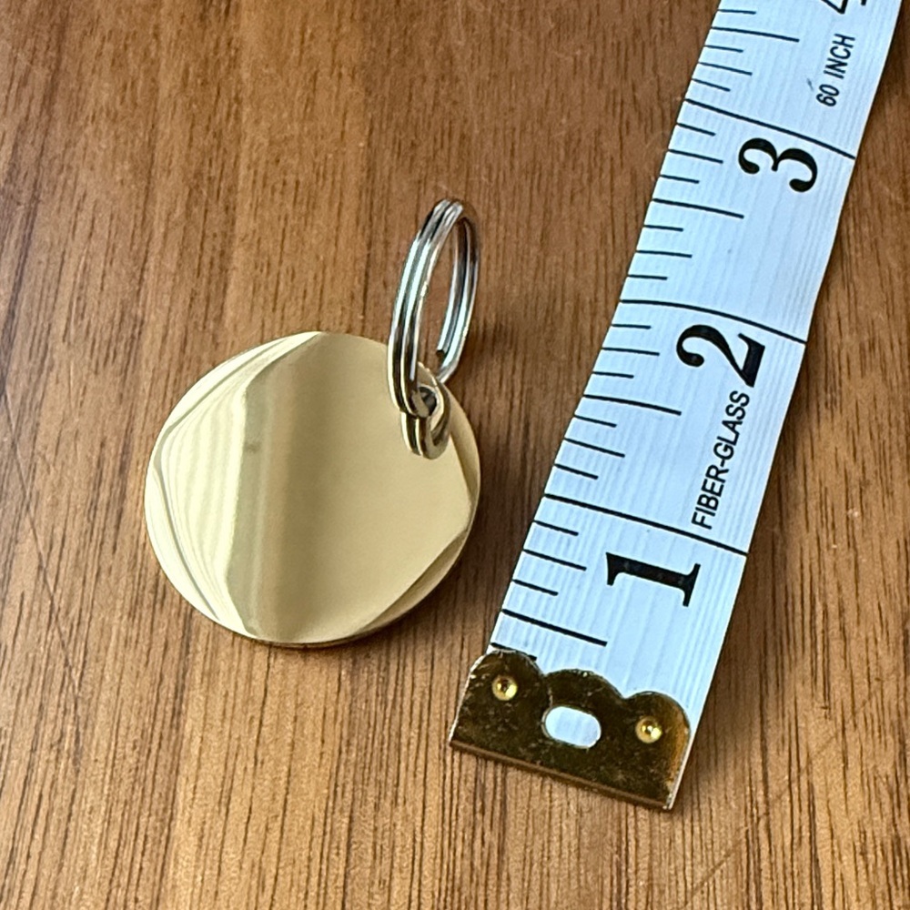 Plunder Gold Tone Circular Keychain - Picture 2 of 2
